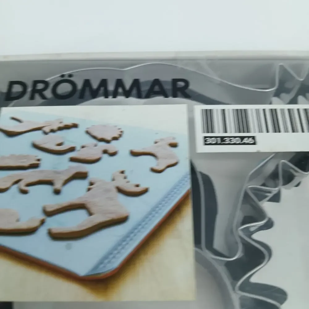 IKEA DROMMAR Animal Cookie Cutters Set of 6 Silver Metal Dishwasher Safe New